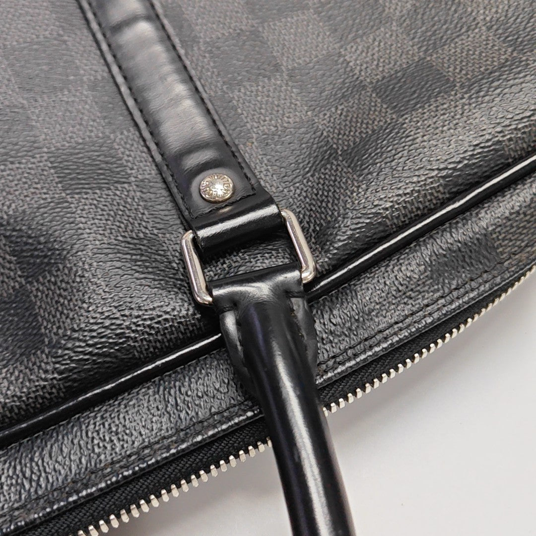 PORTE-DOCUMENTS PM Damier Graphite Coated Canvas Black