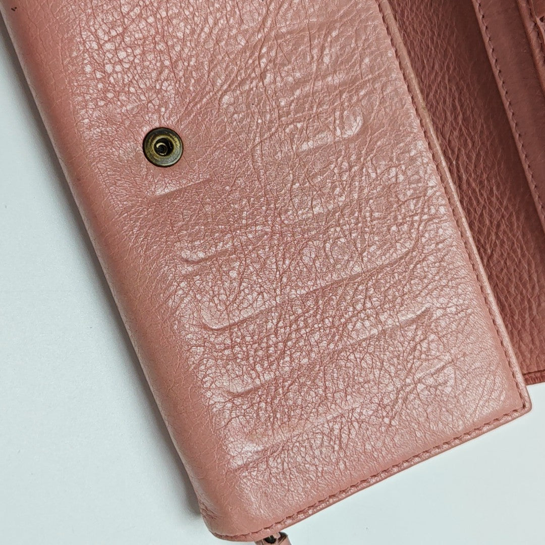 Classic City Lambskin Pink Wallet