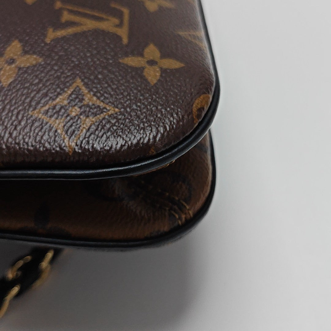 TWINNY Monogram Coated Canvas Brown