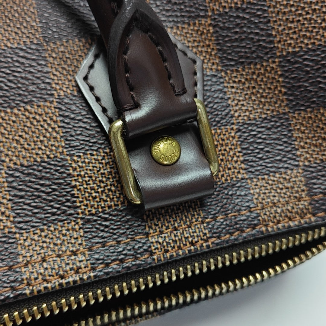 SPEEDY 25 Damier Ebene Coated Canvas Brown