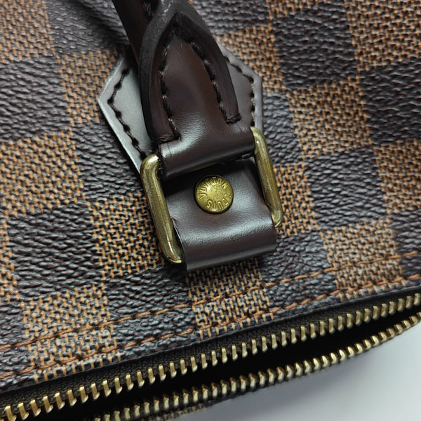 SPEEDY 25 Damier Ebene Coated Canvas Brown
