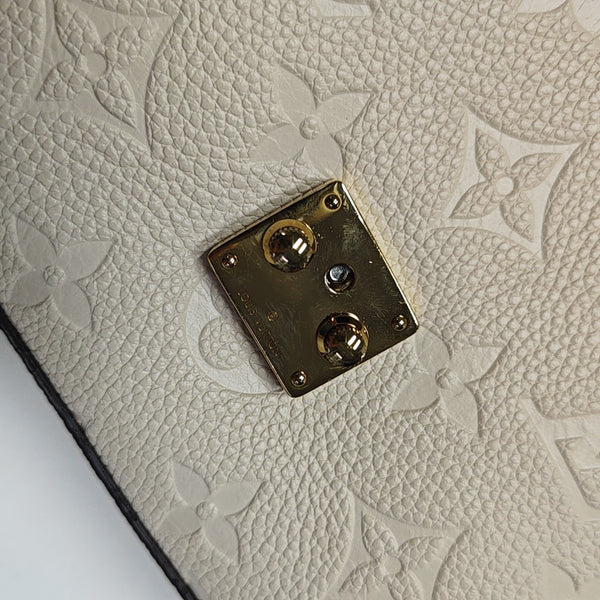 MADELEINE Nano Monogram Calfskin Beige