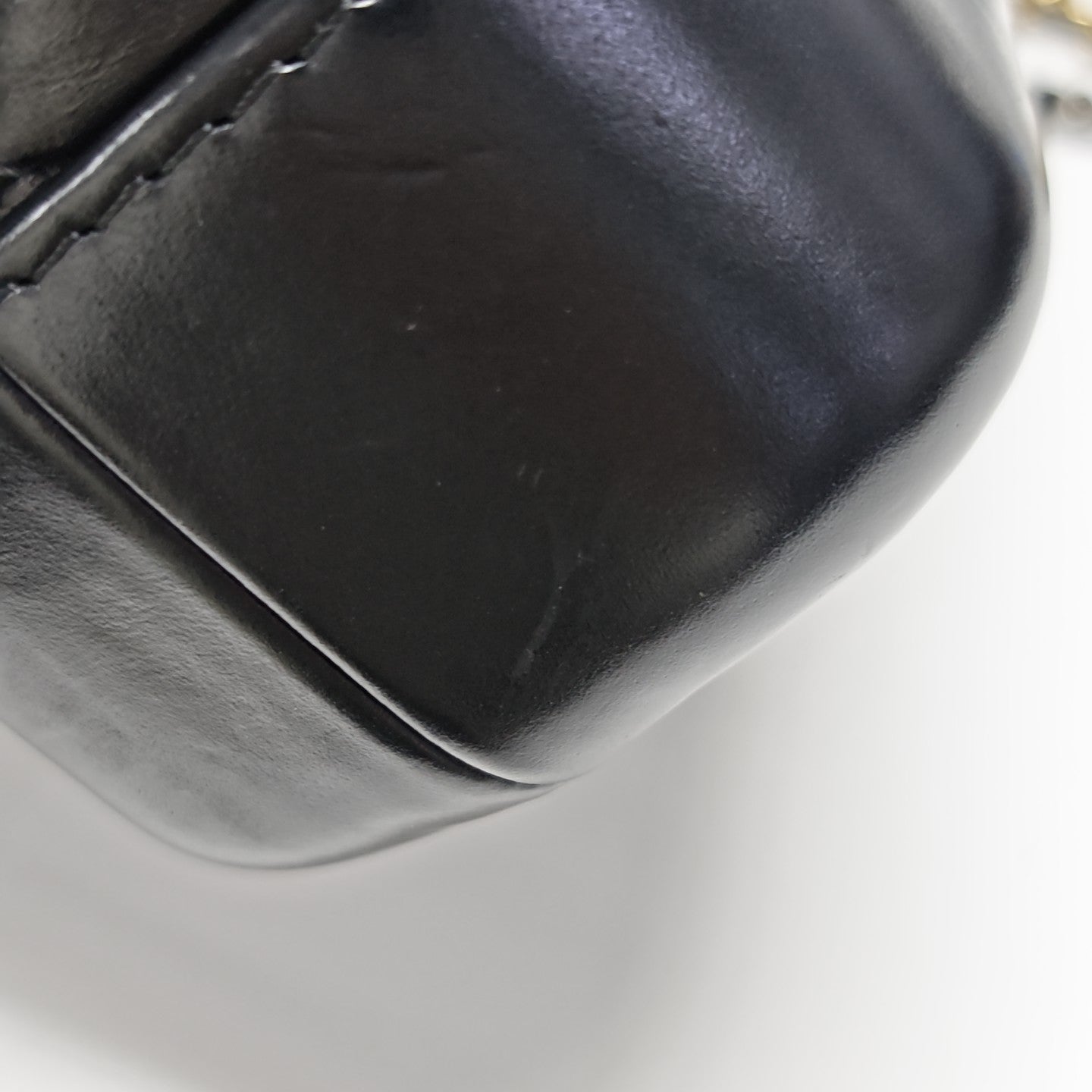 GABRIELLE Small Quilted Calfskin Black
