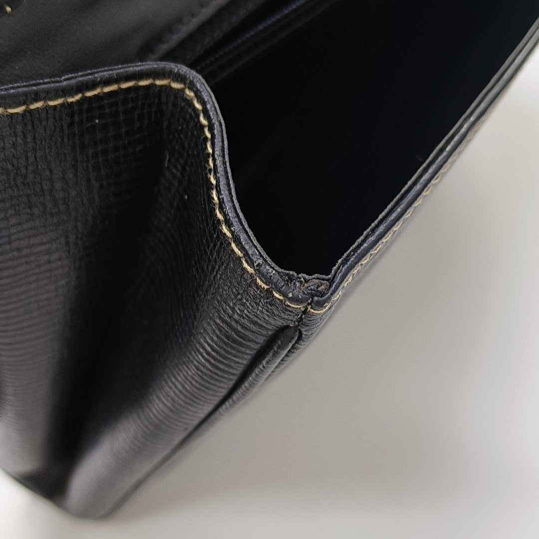 Calfskin Shoulder Bag Black