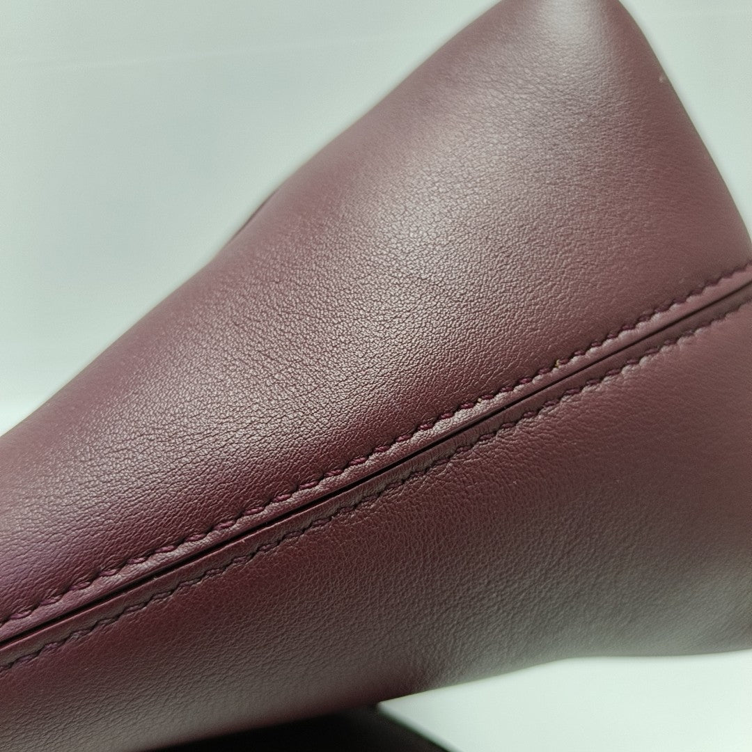 Downtown Small Calfskin Red