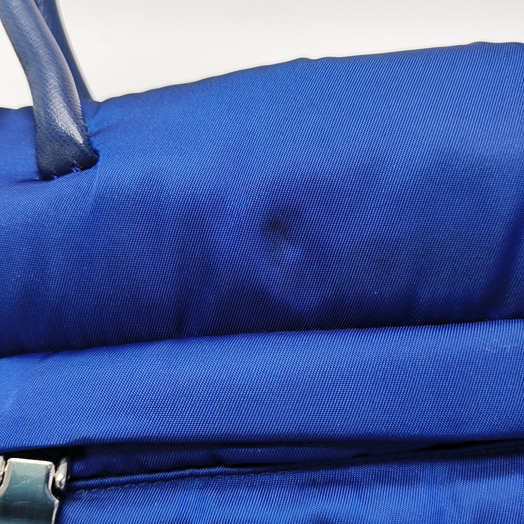 Nylon Quilted Nylon Blue