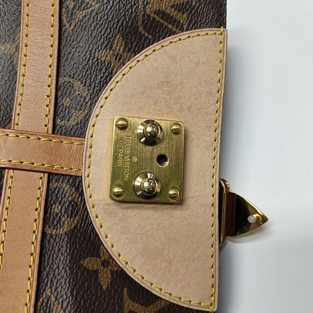 DUFFLE Monogram Coated Canvas Brown