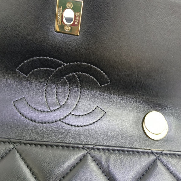EX FLAP Quilted Lambskin Black