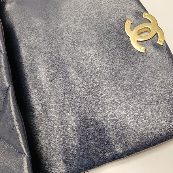 CHANEL 19 Small Quilted Lambskin Blue