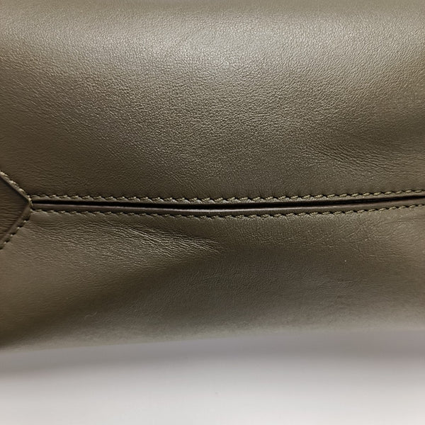 Puzzle Fold Medium Quilted Calfskin Green