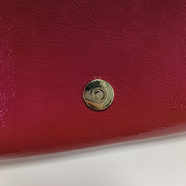 Patent Leather Clutch Red