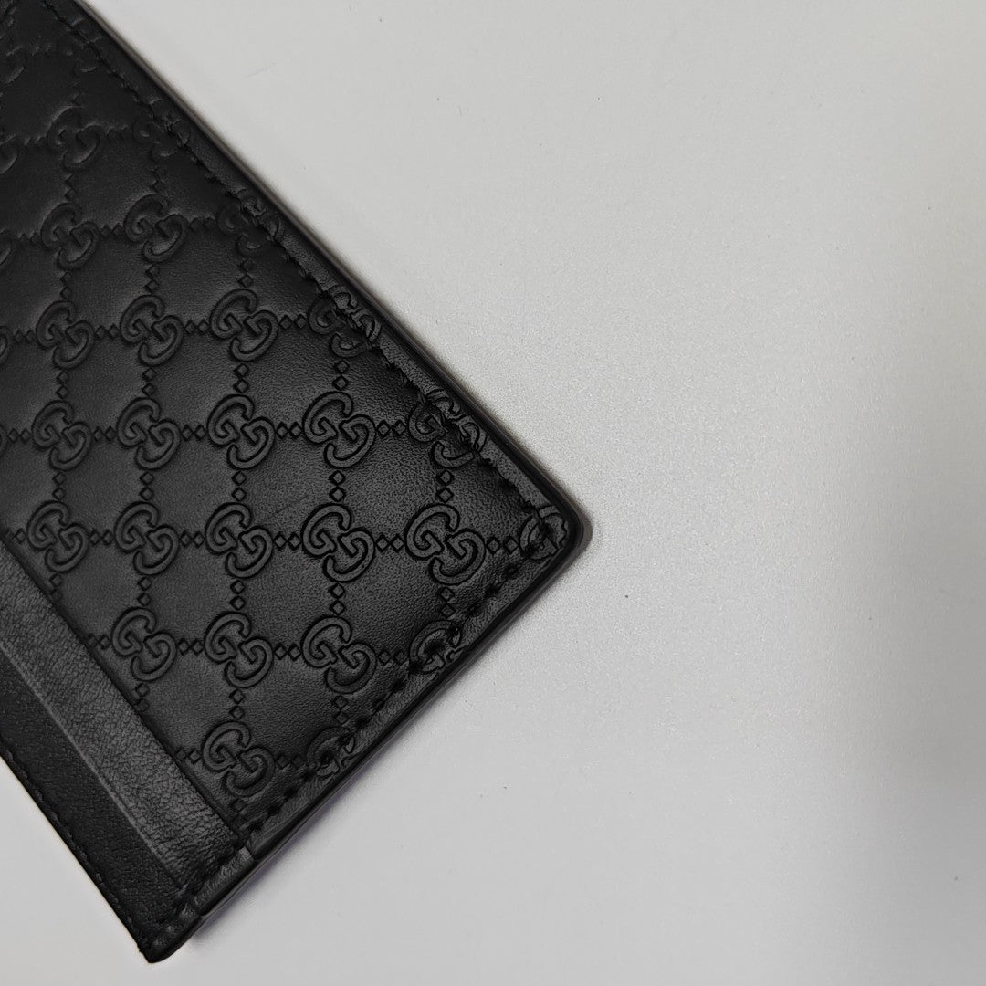 Tarjetero Microguccissima Monogram Canvas negro