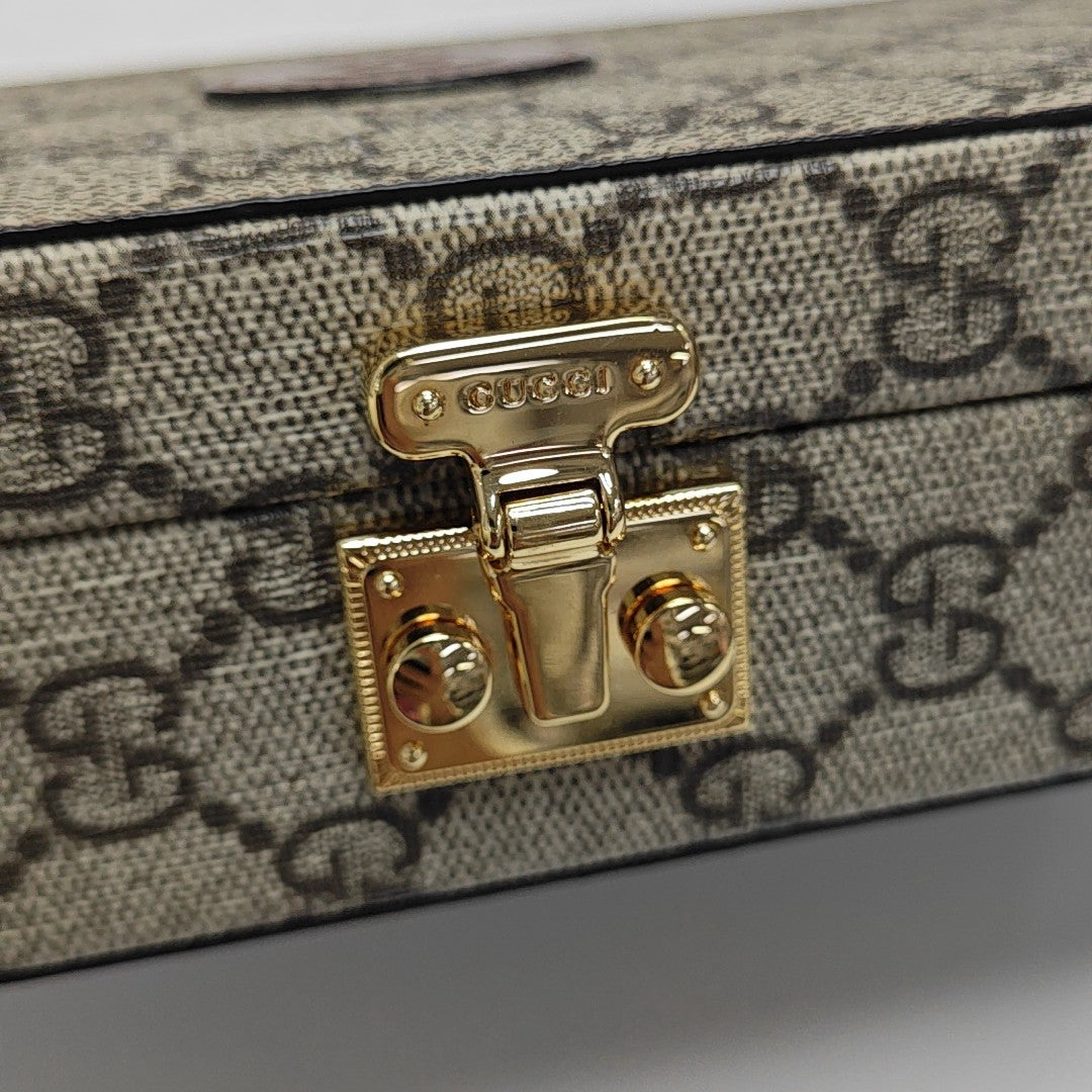 Monogram Coated Canvas Crossbody Bag Mini Beige
