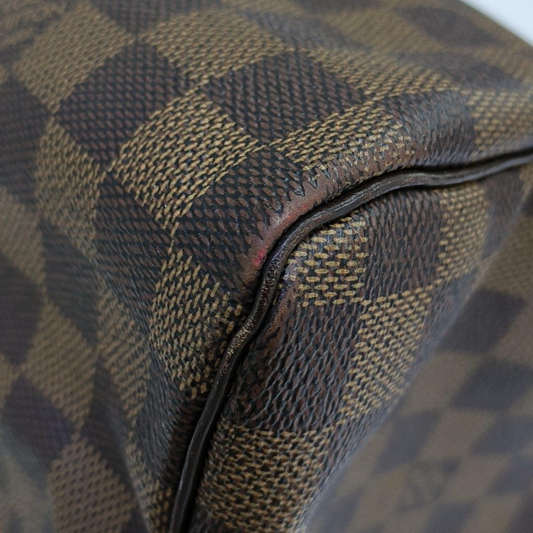 SPEEDY 30 Damier Ebene Coated Canvas Brown