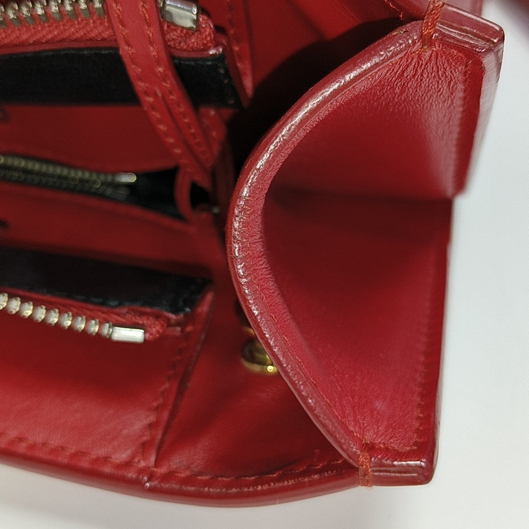 Calfskin Tote Bag Red