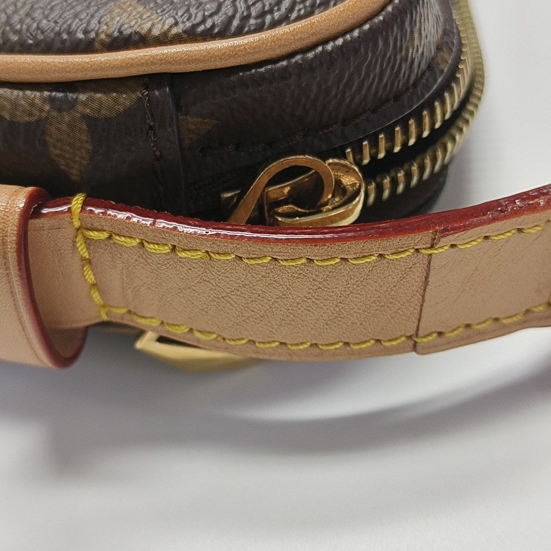 CROISSANT Monogram Coated Canvas Brown