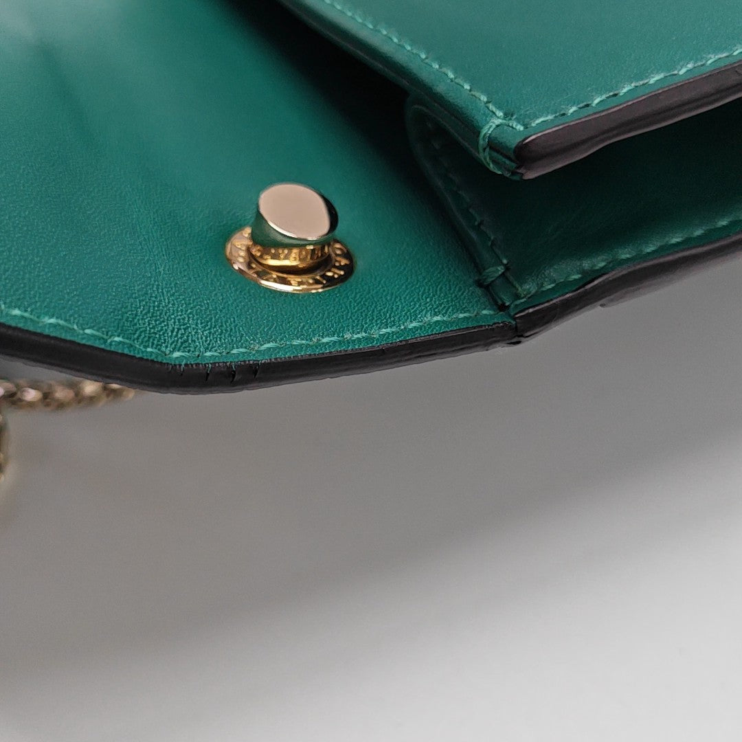 SERPENTI FOREVER Small Stingray Leather Green