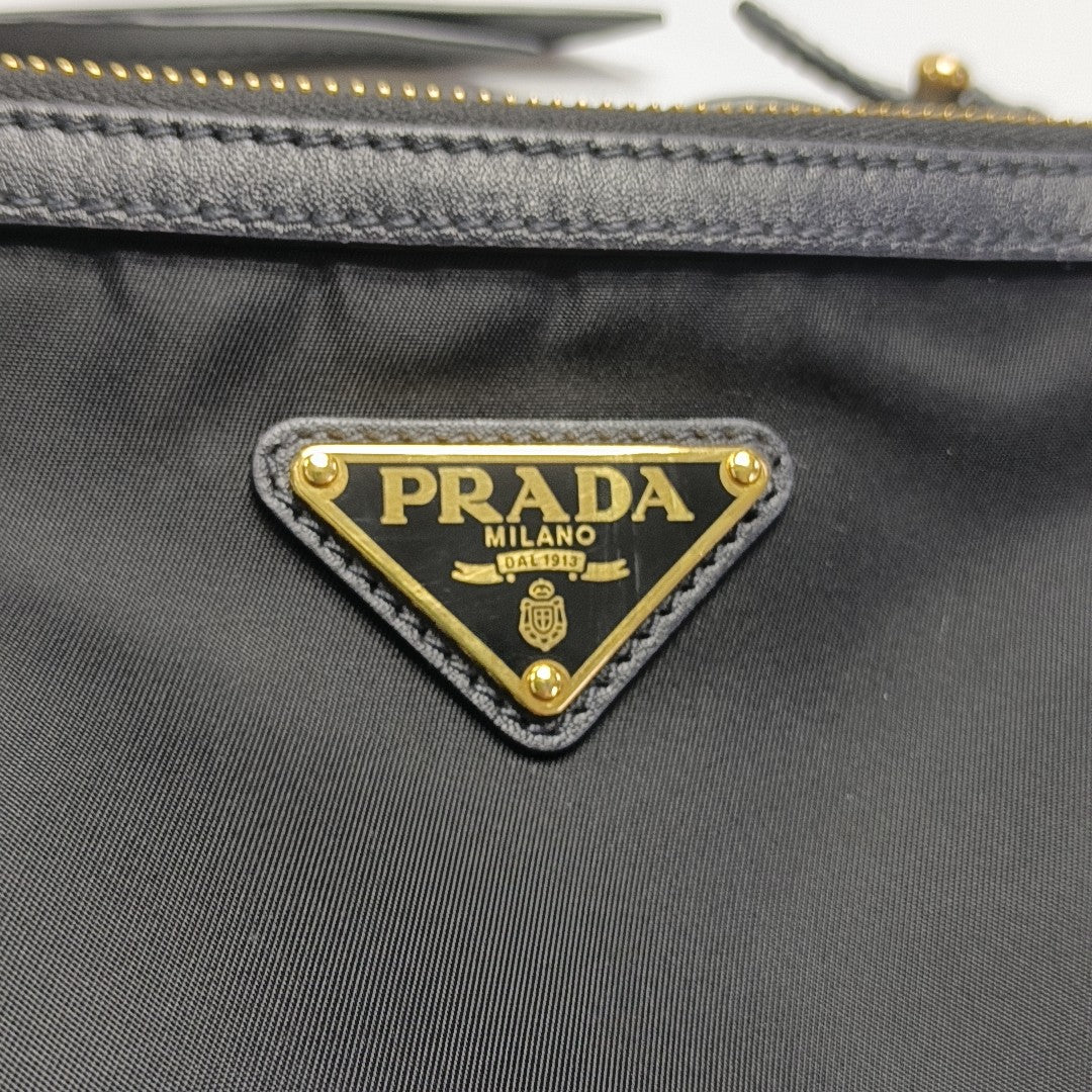 Fabric Shoulder Bag Small Black