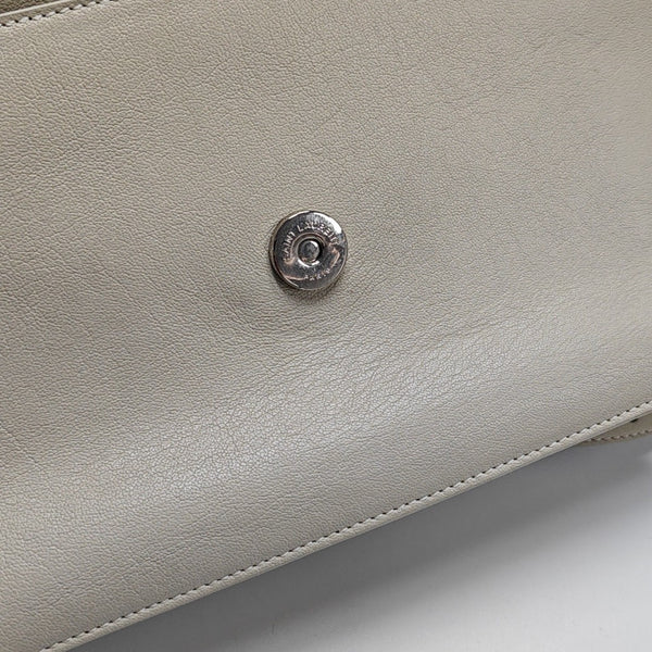 Calfskin Shoulder Bag White