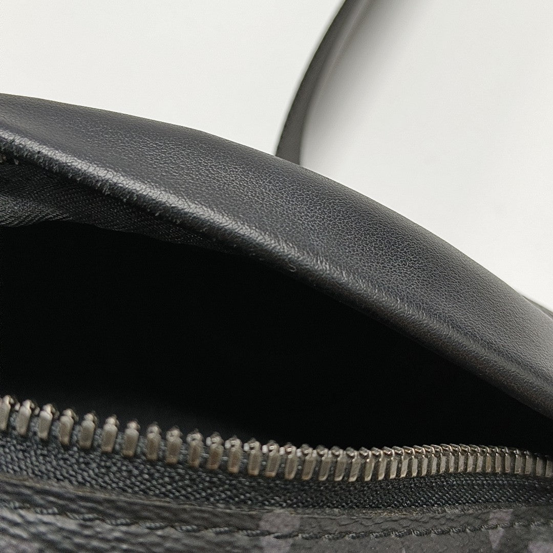 DISCOVERY PM Monogram Coated Canvas Black