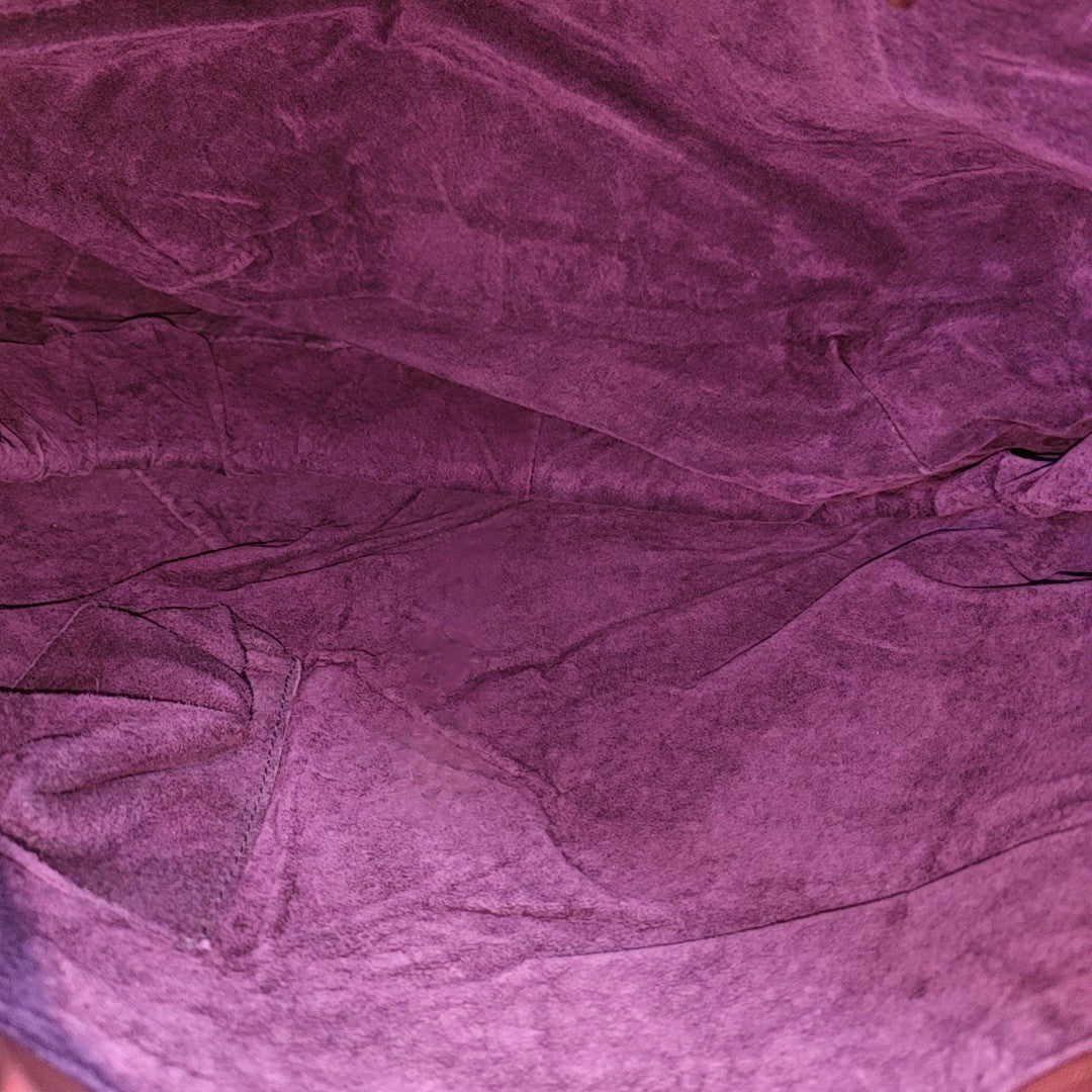 Calfskin Shoulder Bag Purple