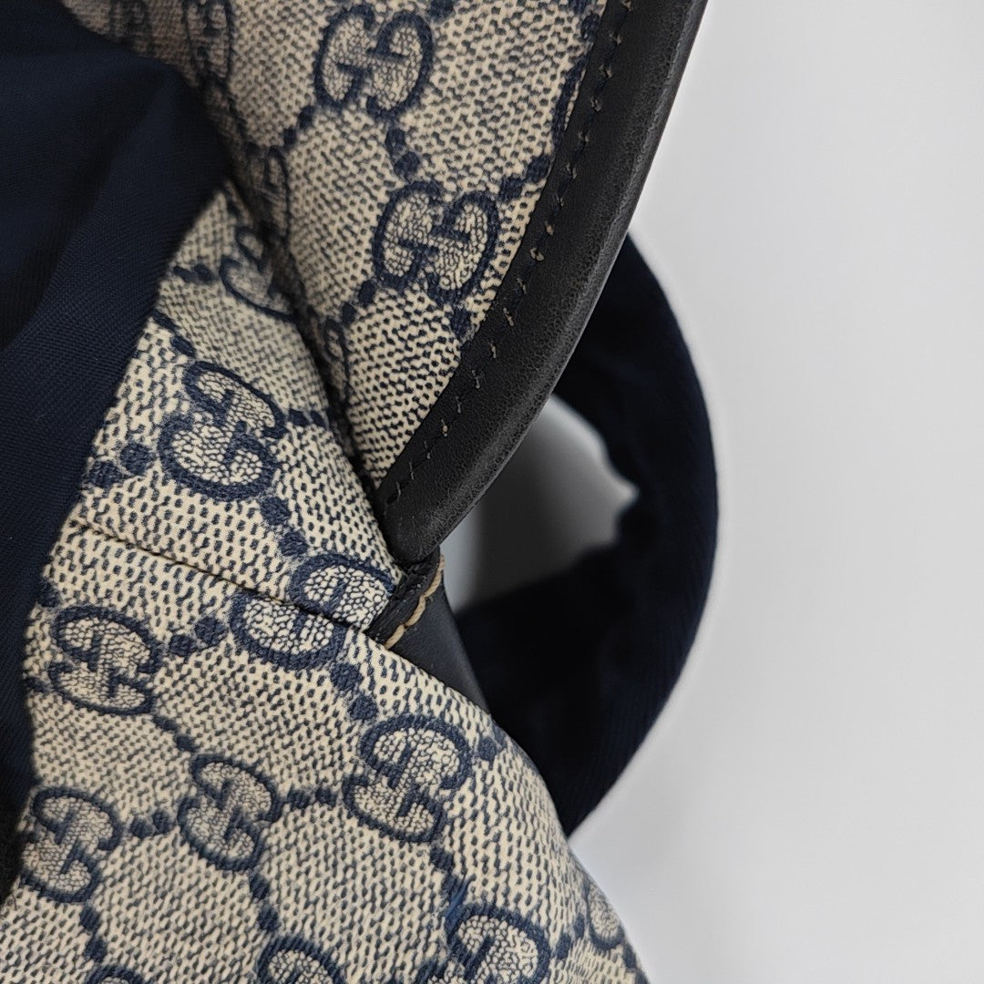 Monogram Coated Canvas Backpack Black