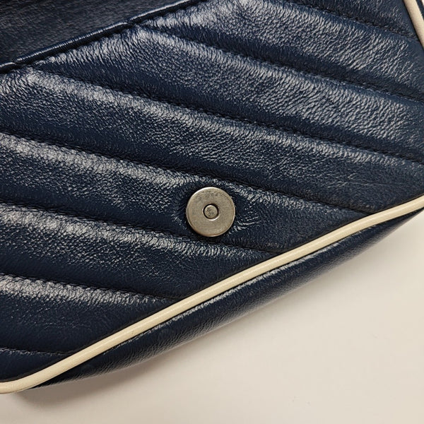 GG Marmont Super Mini Quilted Calfskin Blue