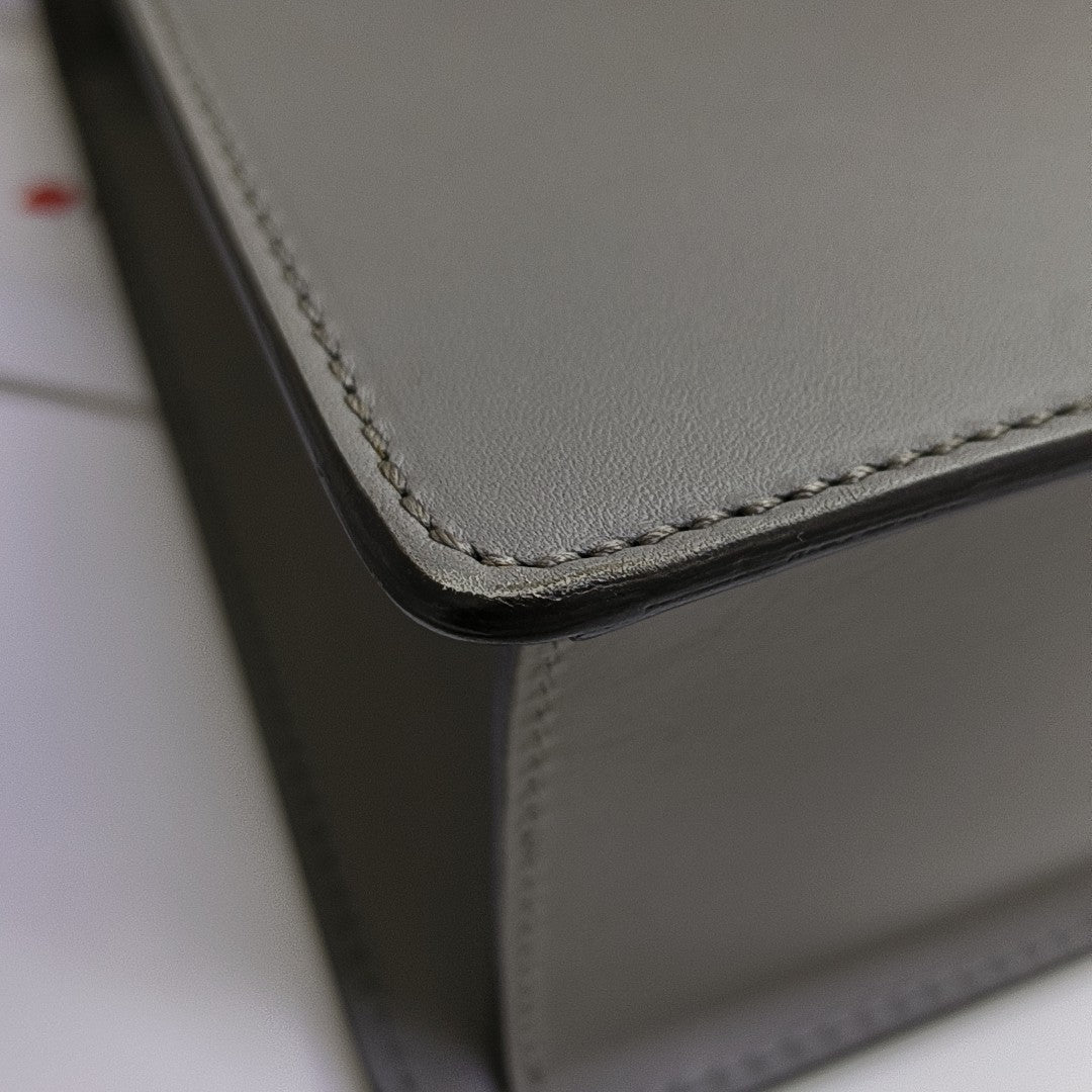 Sylvie Small Calfskin Gray