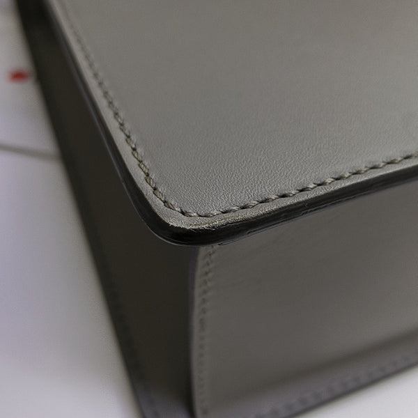 Sylvie Small Calfskin Gray
