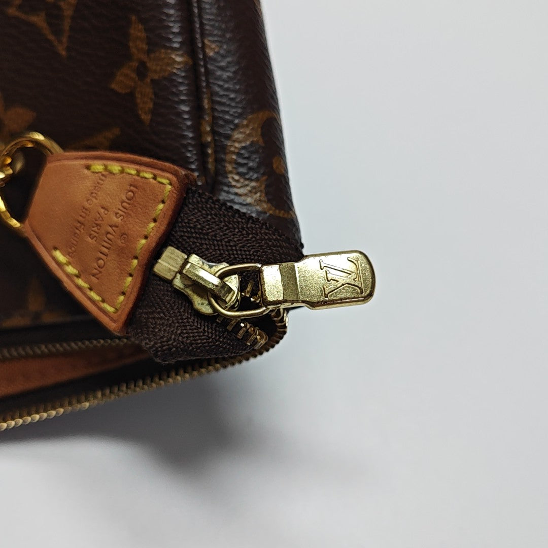 ACCESSOIRES GM Monogram Coated Canvas Brown