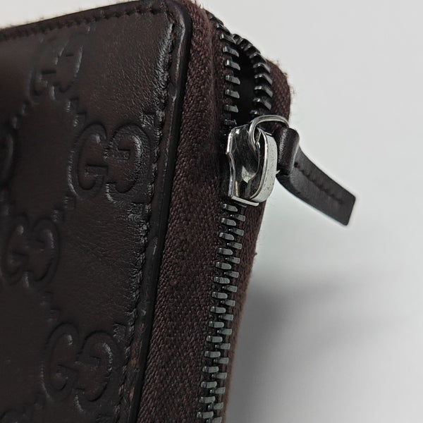 Signature Monogram Calfskin Brown Wallet