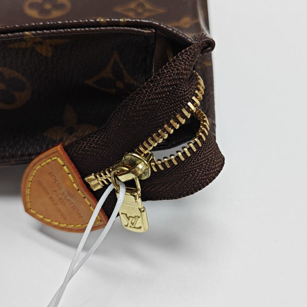 TOILET POCKET 26 Monogram Coated Canvas Brown