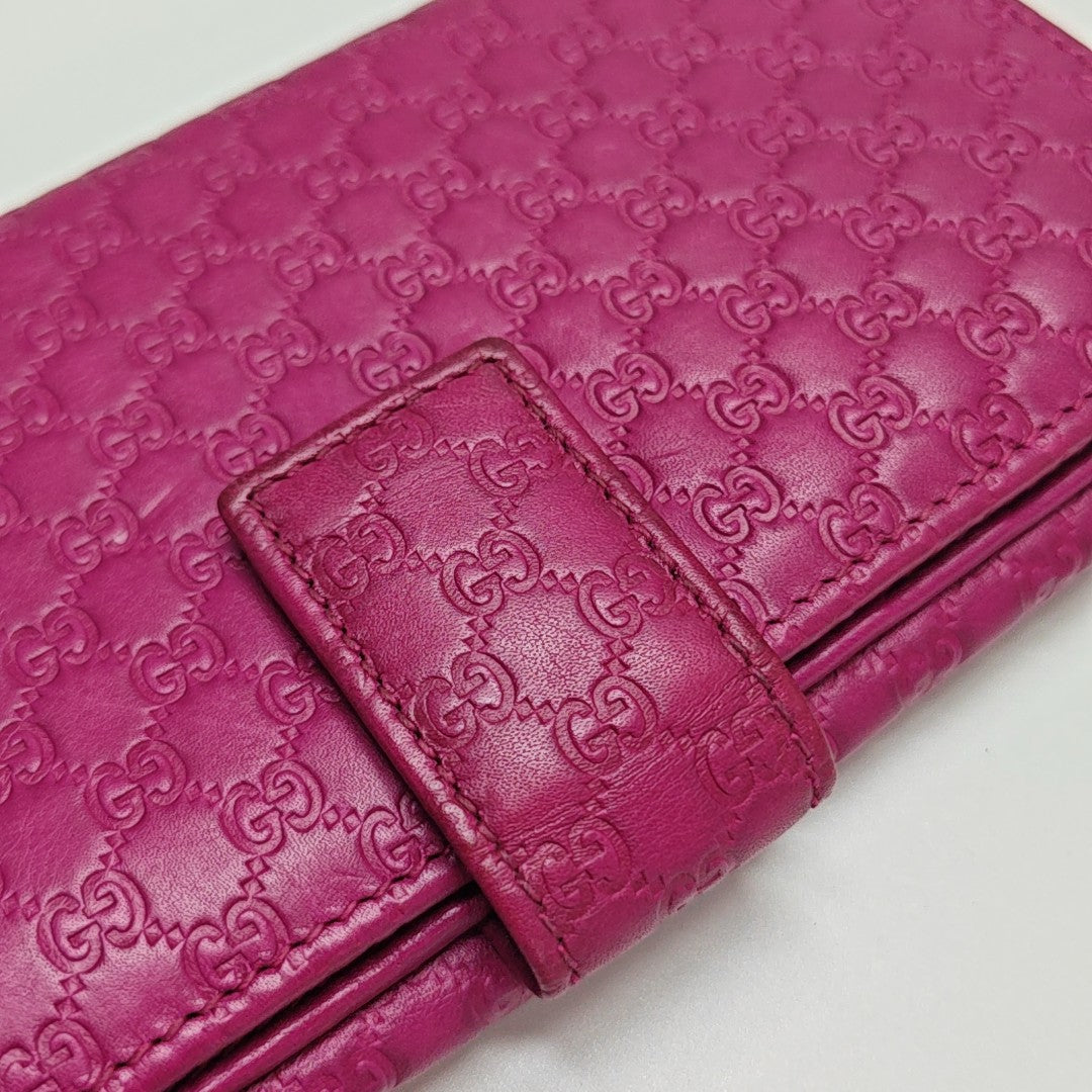Monogram Calfskin Wallet Pink