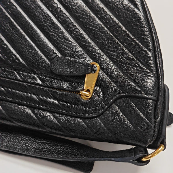 Souvenirs Quilted Calfskin Black