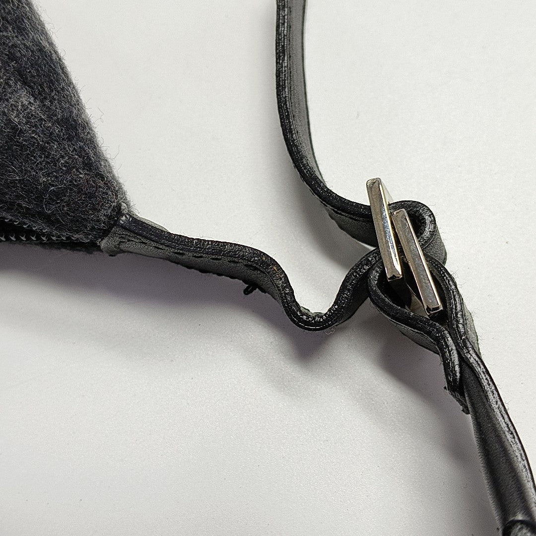 Fabric Top Handle Bag Gray