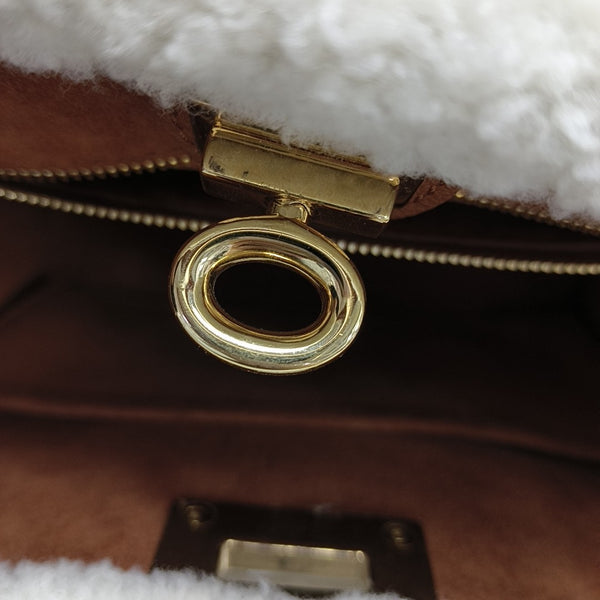 ON MY SIDE PM Calfskin Brown