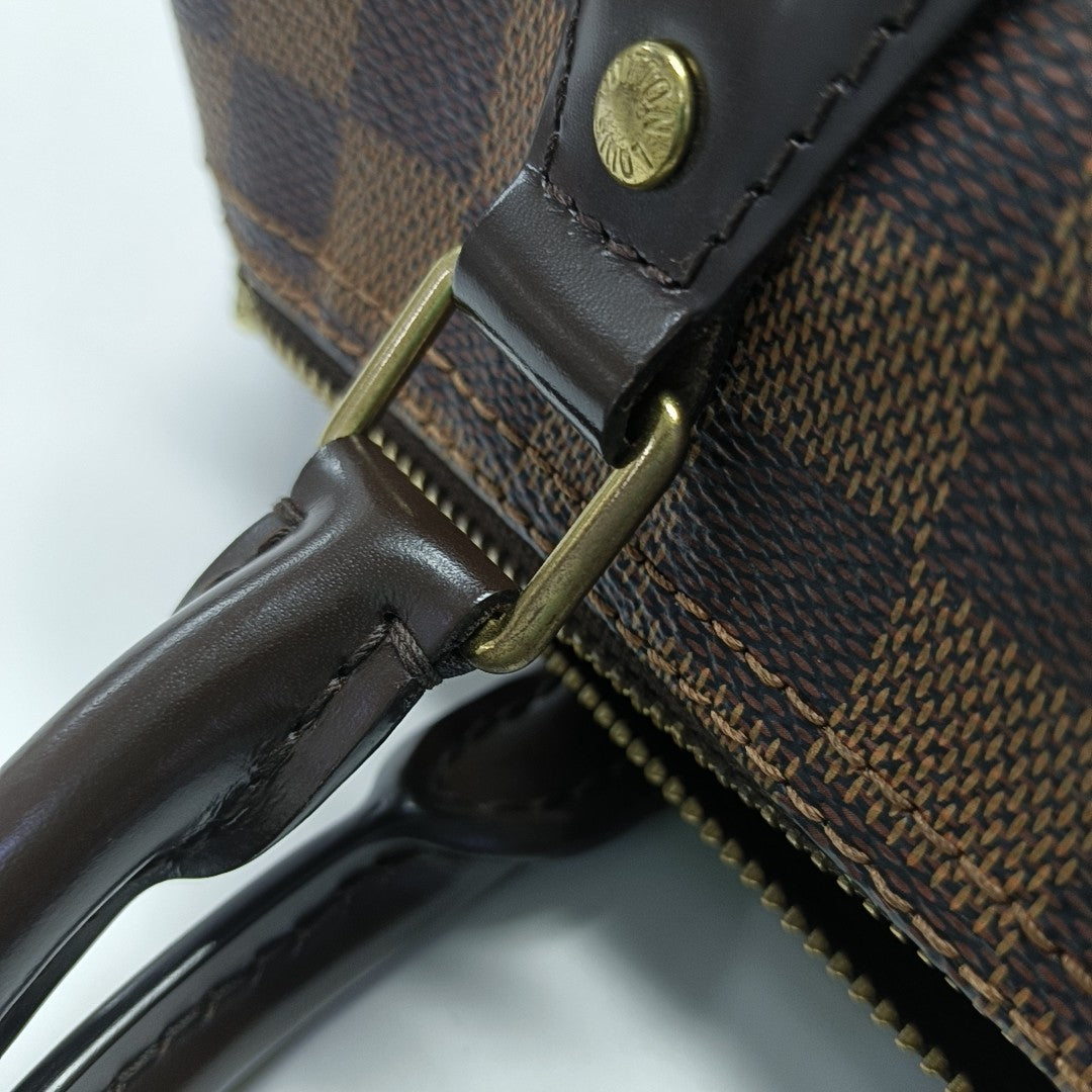 SPEEDY 25 Damier Ebene Coated Canvas Brown