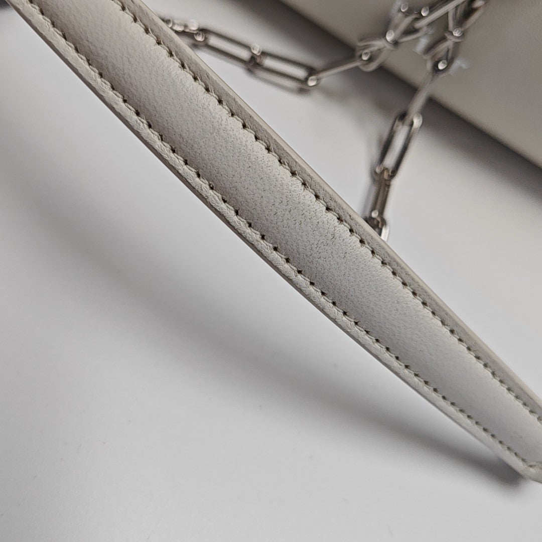 Dior Bow Small Lambskin White