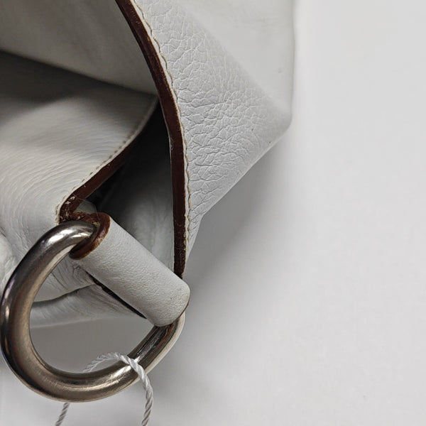 Calfskin Shoulder Bag White