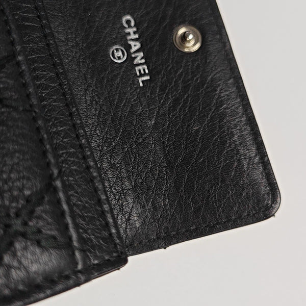 Quilted Lambskin Wallet Black