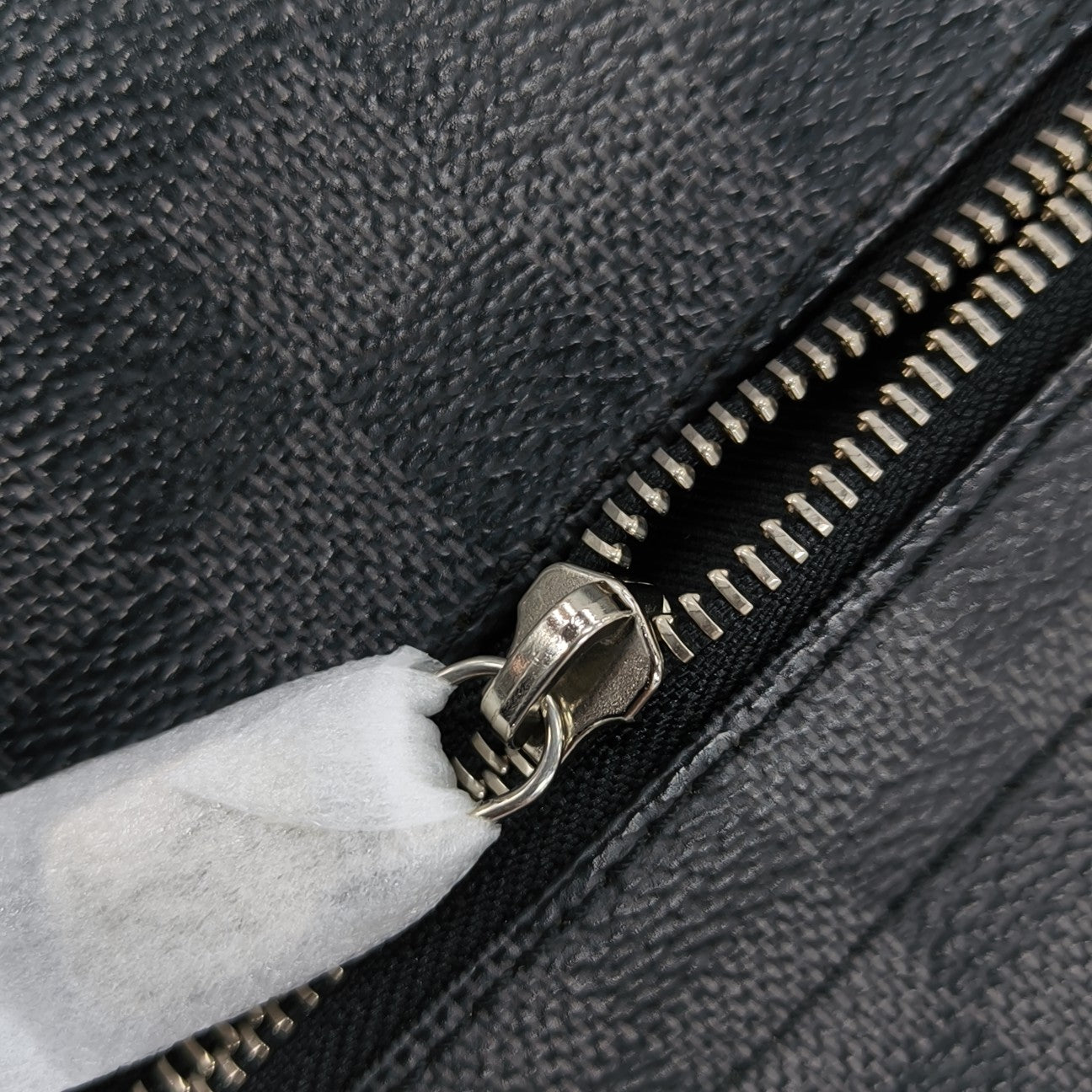 DISTRICT MM Damier Graphite Coated Canvas Gray