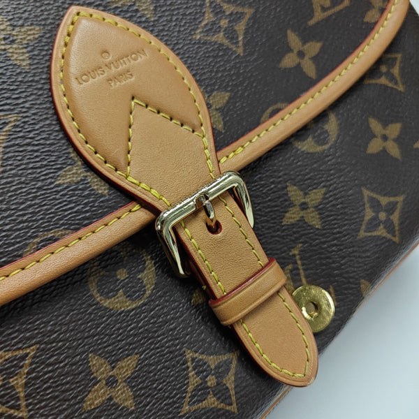 DIANE Monogram Coated Canvas Brown