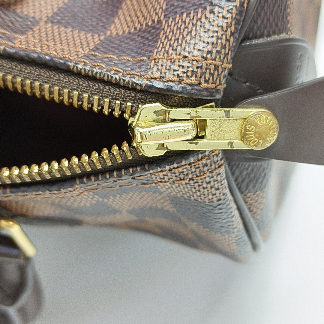 SPEEDY 25 Damier Ebene Coated Canvas Brown
