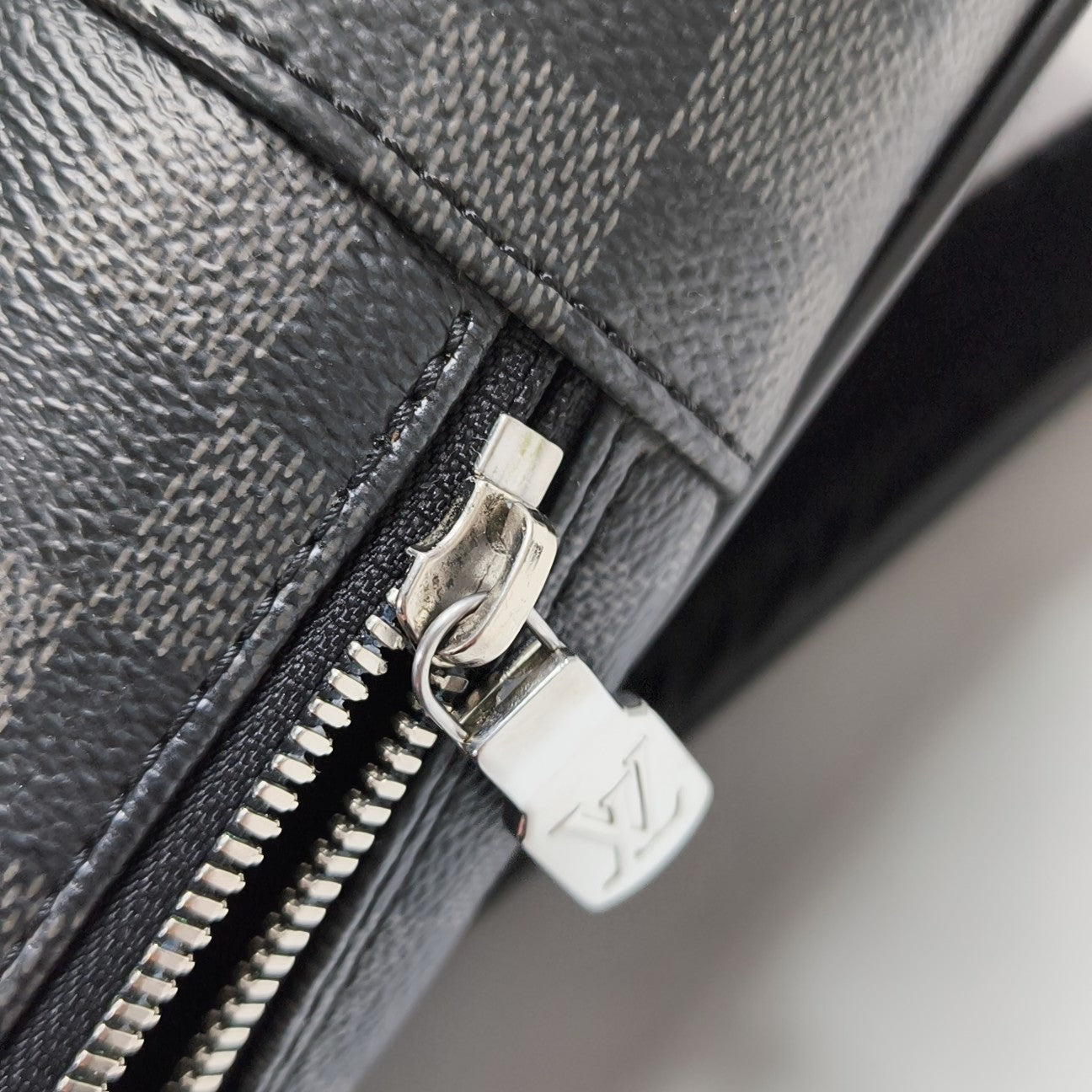 MICHAEL Damier Graphite Coated Canvas Gray
