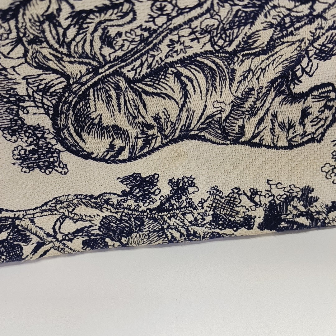 Book Tote Medium Canvas Blue