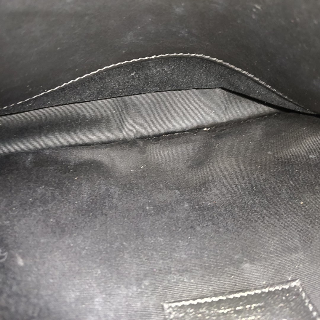 NIKI Medium Chevron Calfskin Black