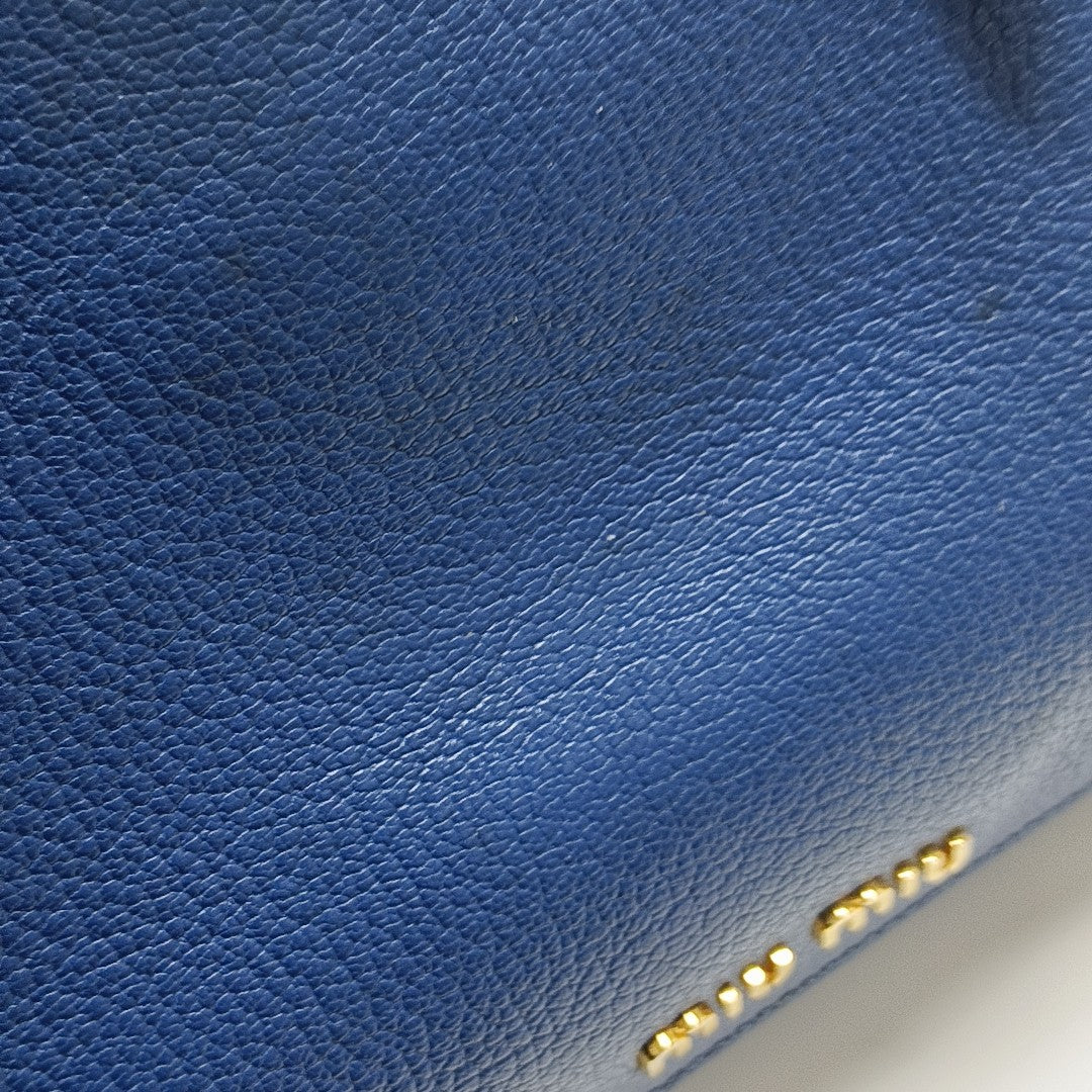 Calfskin Tote Bag Blue