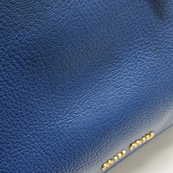 Calfskin Tote Bag Blue