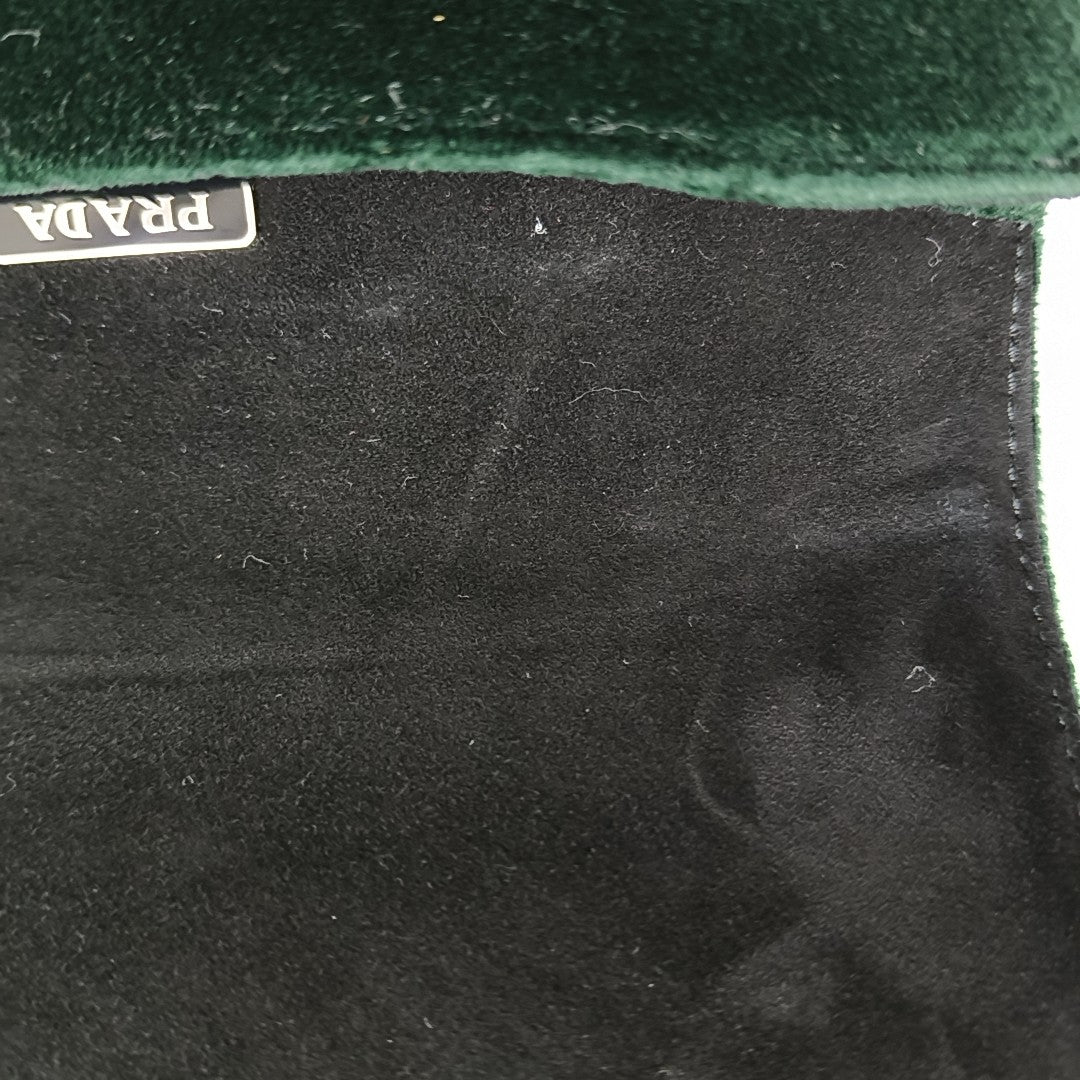 Velvet Shoulder Bag Green