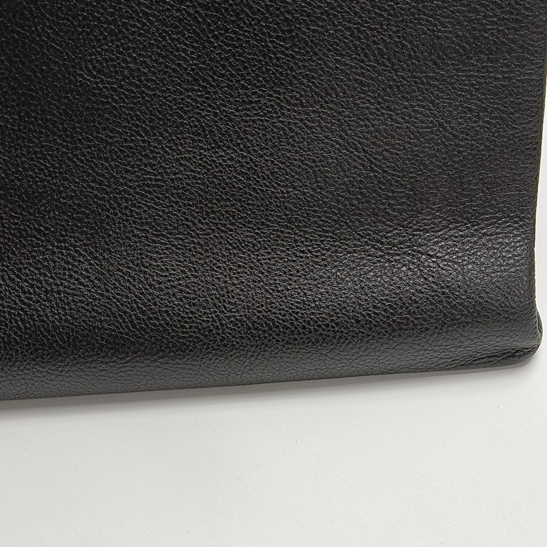 Shopping Bag Calfskin Black